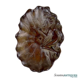 Vintage Art Nouveau Bronze Nude Women Ashtray Dish - Picture 1 of 7