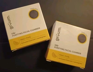 2 X Gruum Klor Purifying Facial Cleanser Bars 45g, New - Picture 1 of 2