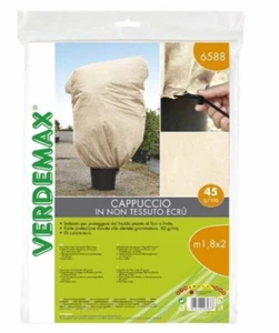 CAPPUCCIO TELO PROTEZIONE TNT 45GR/MQ Metri 2X1,8 ECRU PER PIANTE FIORI Verdemax - Imagen 1 de 2