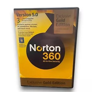 Norton 360 All In One Security Gold Edition version 5.0 - PC DVD - Picture 1 of 4