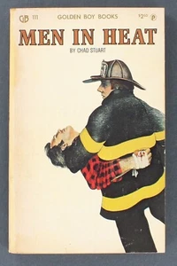 Men In Heat by Chad Stuart 1978 Golden Boy Books GB 111 Gay Romance Pulp PB - Picture 1 of 2