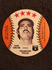 1976 MSA Discs Blank Back STEVE CARLTON