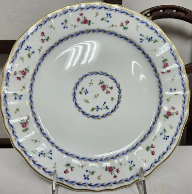 Plato de ensalada Bernardaud Limoges Francia AZUL ARTOIS nunca usado TOTALMENTE NUEVO Foto 1 de 2