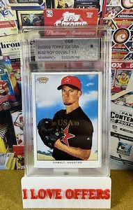 TRUE 1/1 ROY OSWALT 2002 BOWMAN HERITAGE 2003 TOPPS 2006 USA CGS 8 WCG RO READ - Bild 1 von 6
