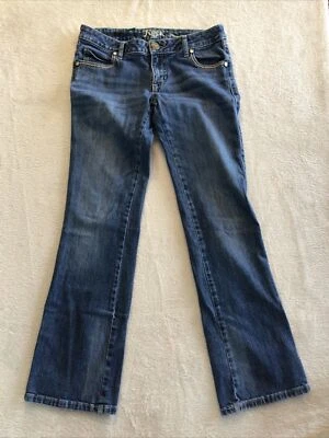 Rock 47 Wrangler Ultra Low Rise Embellished Thick Stitch Jeans Women 3 x32 30/31 - Image 1 of 4