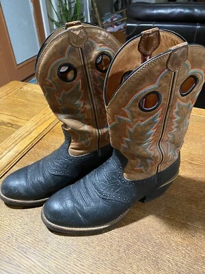 Bota de trabajo de cuero occidental para hombre TWISTED X 11D MRS0003 cosida llama negra marrón Foto 1 de 4