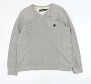 Dissident Mens Grey Cotton Blend Sweatshirt Size M - Picture 1 of 12