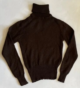 Vtg NOS 1950s 60s Womens Shetland Wool Rollneck Jumper Wide Waistband - Picture 1 of 3