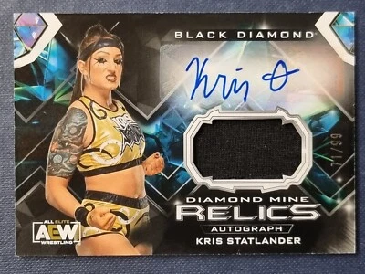 2024 AEW Black Diamond Kris Statlander DIAMOND MINE RELICS AUTO /99 Card #87726 - Image 1 of 2