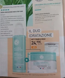 Yves Rocher Crema Viso Idratante HYDRA VEGETAL + Siero - Imagen 1 de 1