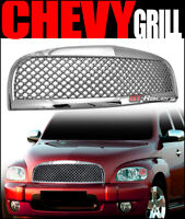 For 06-11 HHR Chrome Bentley Mesh Front Hood Bumper Grill Grille ABS Replacement 
