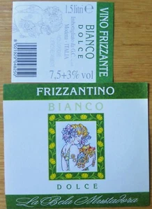 Etichetta vino ITALIA RIGHI Frizantino Bianco Dl CIV & CIV Frizante wine labels - Foto 1 di 1