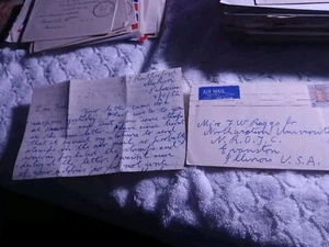 NEW ZEALAND-(-1952-)--COVER & LETTER TO ILLINOIS,U.S.A-# 35 - Picture 1 of 4
