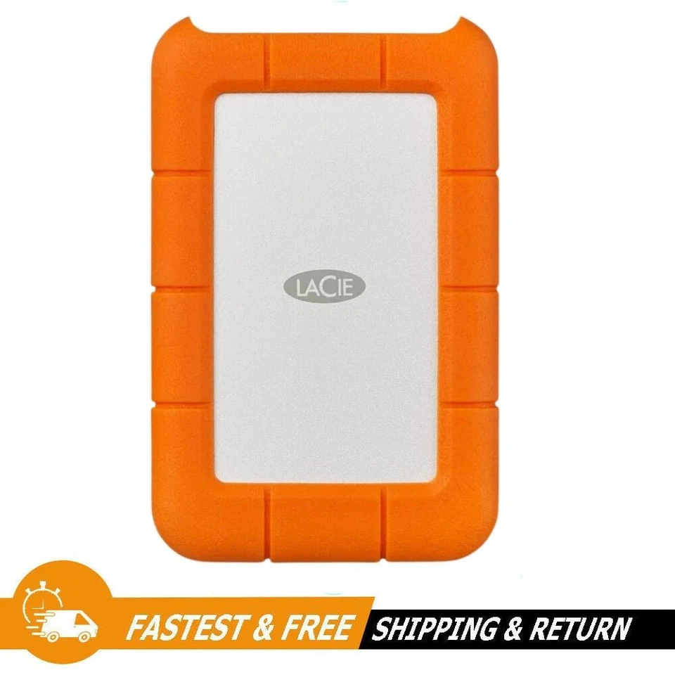 LaCie Rugged 4TB USB-C Portable Storage External Hard Drive, (STFR4000400-RC) - Image 1 of 3