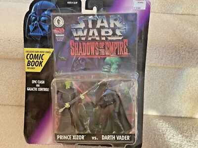 Kenner Star Wars 1996 Sombras del Imperio Príncipe Xizor vs Darth Vader sellado Foto 1 de 4