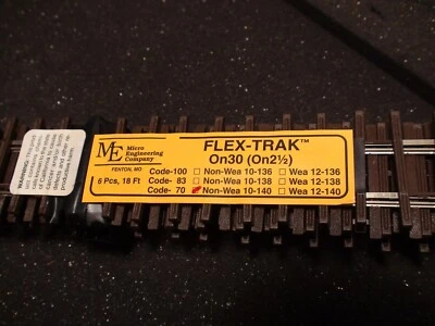 ON30 Micro-Engineering #10-140 ON30 SCALE Code 70 Flex Track NON WEATHERED - Image 1 of 4