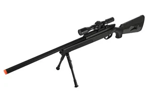 CYMA Spring Powered Airsoft Gun Bolt Action Replica Sniper Rifle w/Bipod Scope - Picture 1 of 8