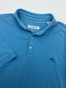 Tommy Bahama Island Zone Polo Short Sleeve Shirt Mens L Performance Breathable - Picture 1 of 11