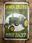 JOHN DEERE Quality Farm Tractor Quality Since 1837 Retro Vintage Sign 9x12