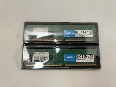 CRUCIAL 8GB (2x4GB) DDR4-2133 UDIMM CT4G4DFS8213 1.2V CL15 Desktop Memory - Image 1 of 3