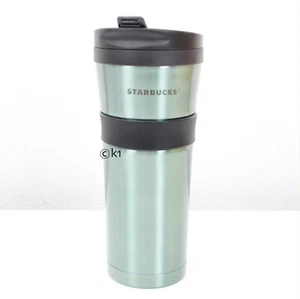 STARBUCKS ©2011 Tumbler Woodmax Steel Blue stainless steel 16 oz Softtouch Belt - Bild 1 von 3