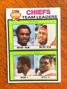 1979 Topps #207- Chiefs Team Leaders/Checklist- T. Reed/T. Gray/A. Still- Marked - Picture 1 of 2