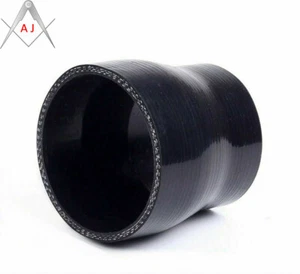 Black For ID 2.64"-3" 67mm To 76mm Straight Silicone Reducer Turbo Coolant Hose - Imagen 1 de 6