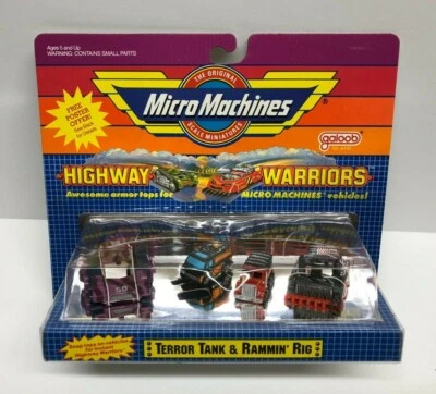 1989 Micro Machines HIGHWAY WARRIORS Terror Tank & Rammin' Rig *** no. 6430 - Image 1 of 4