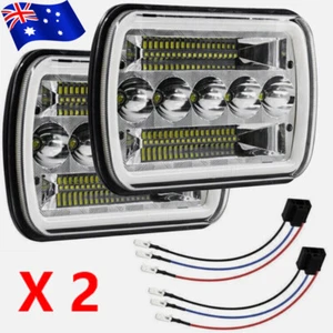 LED Headlights For 1983-2004 Toyota Hilux 5X7'' Hi/Lo Beam DRL Head Light Kit - Picture 1 of 10