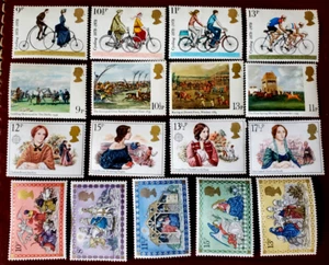Lote de 17 estampillas de Gran Bretaña #26N (4 juegos - MHM) - Imagen 1 de 1