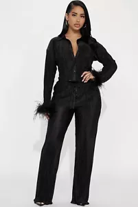 Fashion Nova Matching Pant Set XS NWT - Picture 1 of 3