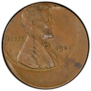1920 PCGS XF40 Off Center Lincoln Cent 🔴 Rare Early Wheat 1C Dramatic Error - Picture 1 of 4