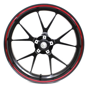 Adesivo Bordo Cerchi Cromo Rosso Moto Auto Design Cerchi Adesivo Cerchi Pellicola - Foto 1 di 9