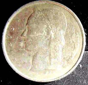 Belgium 1 Franc 1973, Coin, Inv#D345 - Picture 1 of 2