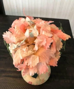 Vintage Daytons Ladies Hat Headpiece Flowers Floral Netting Floral Pink MCM - Picture 1 of 5