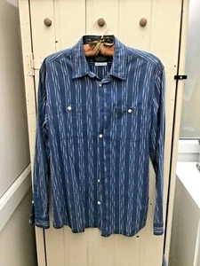 Herren/John Lewis/blau/weiß/gemustert/Baumwolle/Shirt/klein/smartcasual/Urlaub - Bild 1 von 5
