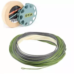 Línea de pesca con mosca doble cónica real Troutlite DT3/4/5/6F 90 ft con 2 bucles soldados - Imagen 1 de 7