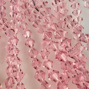 pink glass beads for jewelry making - Picture 1 of 2