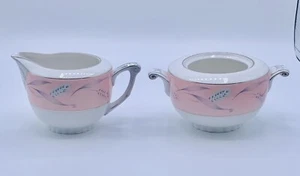 Narumi Fine China Vintage Zucker & Milchkännchen Halter 2er Set aus Japan - Bild 1 von 5