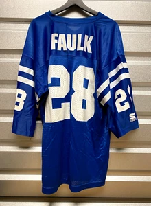 Classic Marshall Faulk Indianapolis Colts Starter Jersey / Size XL - Vintage! - Picture 1 of 17