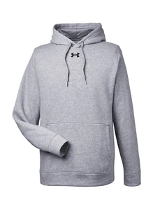 Under Armour Pullover Hoodie Men's Medium Gray Hustle Fleece New - Picture 1 of 10