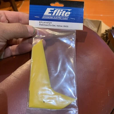 E-Flite EFLH1472Y Stabilizer/Fin Set, Yellow: B400 - Image 1 of 4