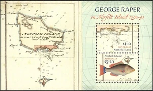 Mini hoja 2021 Norfolk Island George Raper en Norfolk como nueva nunca bisagras, limpia - Imagen 1 de 1