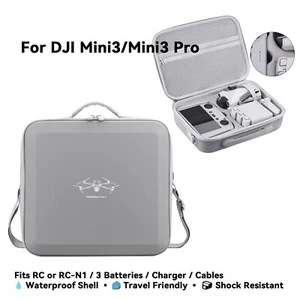 Hard Carrying Case for DJI Mini 3 / Mini 3 Pro – Waterproof Travel Bag w/ Strap - Picture 1 of 5