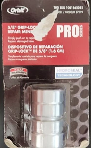 Paquete de 2 piezas Orbit 5/8 Grip Lock Push on Hose Mender ProSeries 27099 Hydro Seal Tech - Imagen 1 de 2