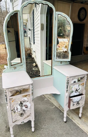 refurbished antique vanity Cover