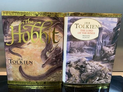 JRR Tolkien The Lord of The Rings & Hobbit Illustrated by Alan Lee - Image 1 of 4