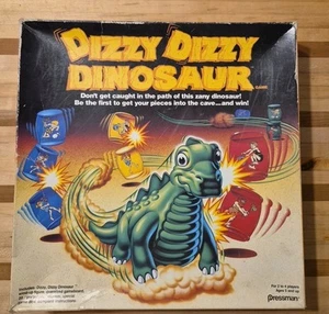 Vintage 1987 Dizzy Dizzy Dinosaur Board Game Pressman 1 Dice WORKS - Picture 1 of 5
