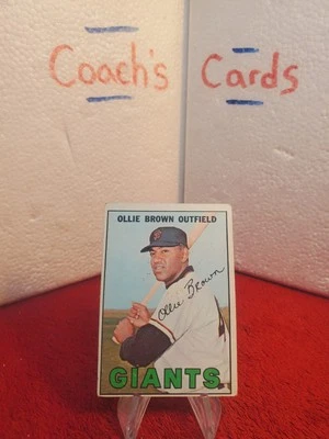 1967 Topps MLB Ollie Brown #83 San Francisco Giants  - Image 1 of 3
