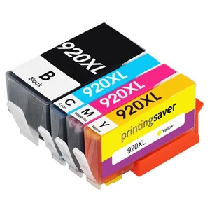 4 Tintenpatrone passt HP 920 OfficeJet 6000 6500 6500A 7000 7500A E609a - Bild 1 von 1